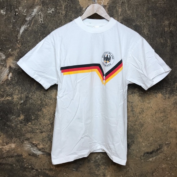 Other - Deutschland Germany tourist T-shirt white w flag